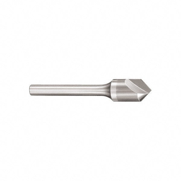 Countersink: 3/8" Head Dia, 60 ° Included Angle, 1 Flute, Alloy Steel, Right Hand Cut