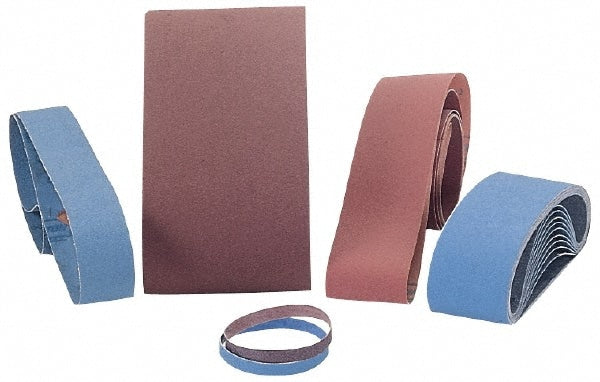 Abrasive Belt: 1/2" Wide, 24" OAL, 240 Grit, Aluminum Oxide