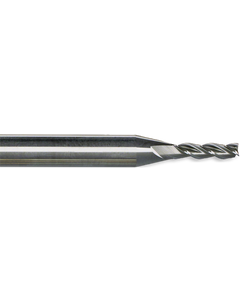 5/64″ Dia. × 3/16″ LOC × 1/4″ Shank Dia. × 2-1/2″ OAL, 3 Flute, Carbide, TiCN, Square End Mill