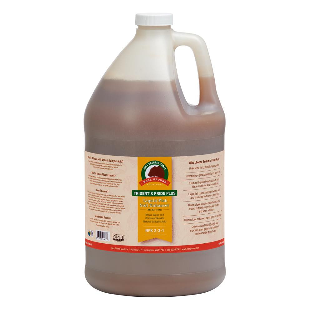 Garden & Pump Sprayer Accessories; Description: Trident's Pride Plus Liquid Fish Soil Enhancer NPK 2-3-1 128oz bottle; Form: Liquid; For Use With: Sprayer; Container Size (Gal.): 1.00; Chemical Safe: Yes; Type: Fertilizer