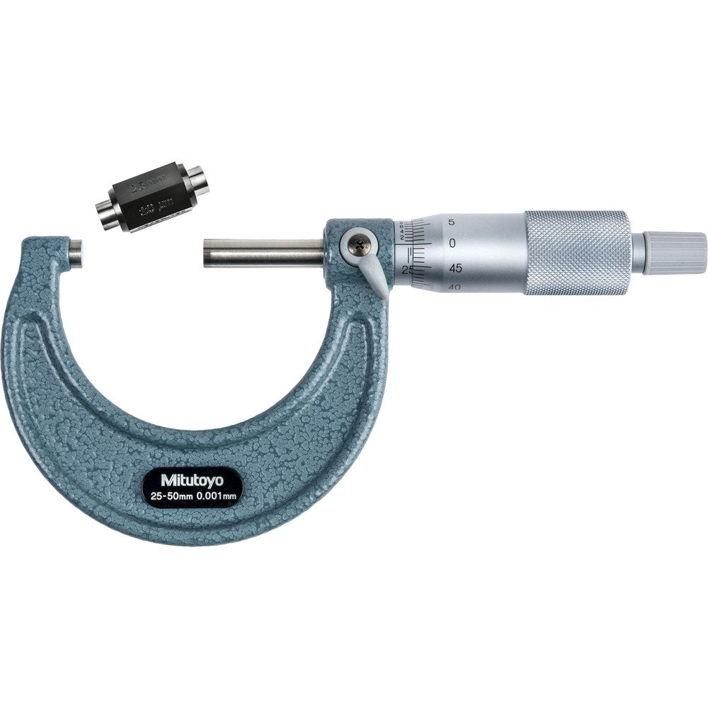 Mechanical Outside Micrometers; Minimum Measurement (mm): 25; Maximum Measurement (mm): 50; Accuracy (micro m): +/-2µm