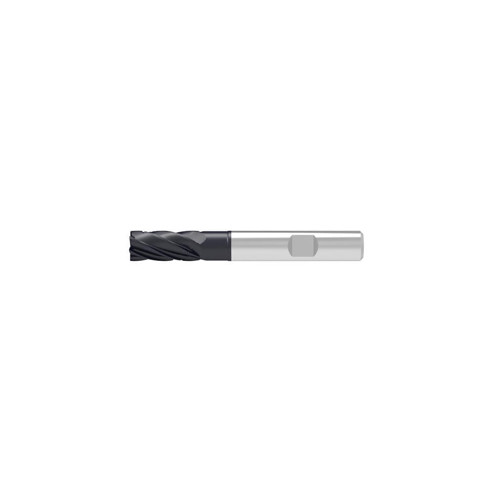 Corner Chamfer End Mill: 8.00 mm Dia, 21.00 mm LOC, 6 Flute, 0.20 mm Chamfer Width, Solid Carbide