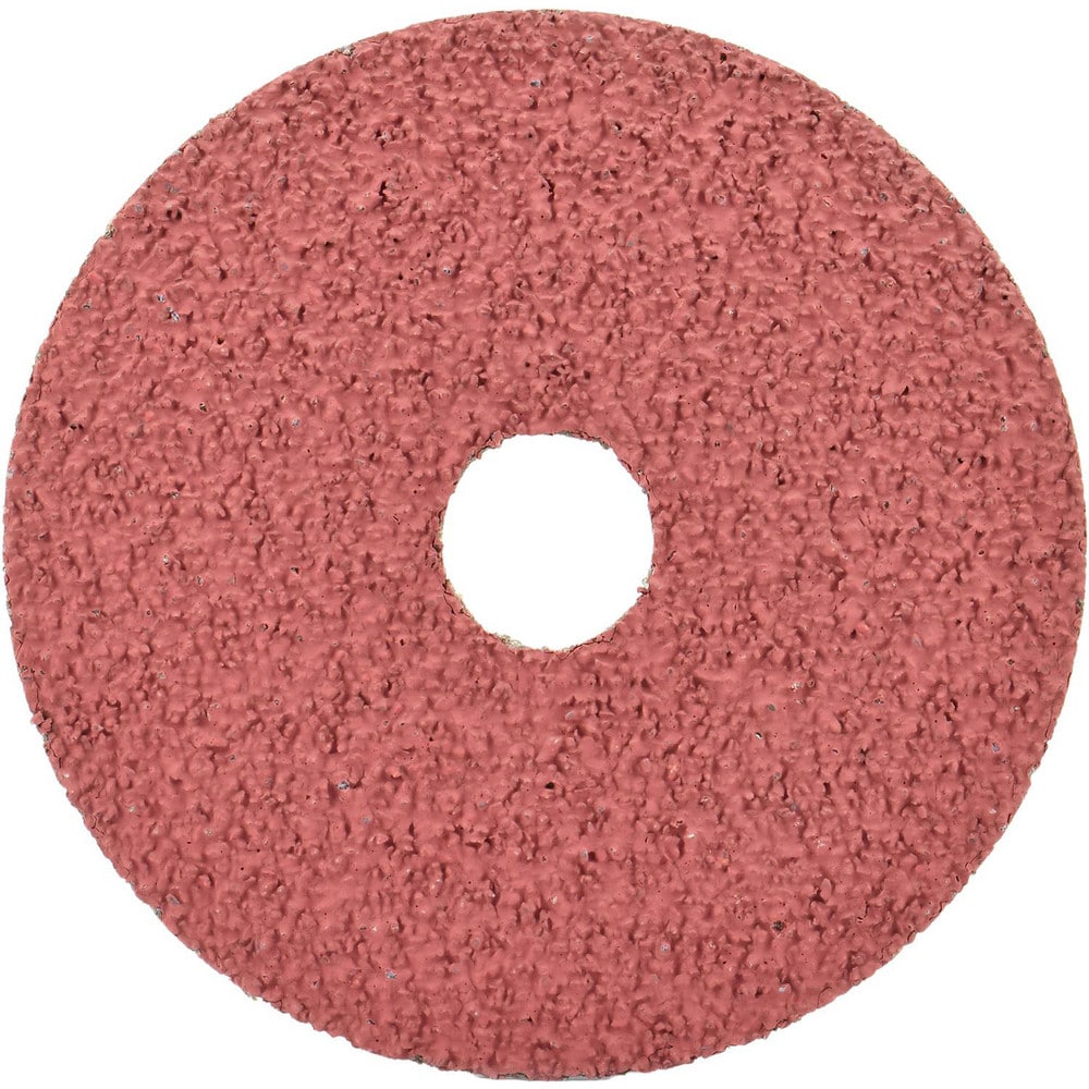 Fiber Disc: 5" Disc Dia, Arbor Hole, 120 Grit, Aluminum Oxide