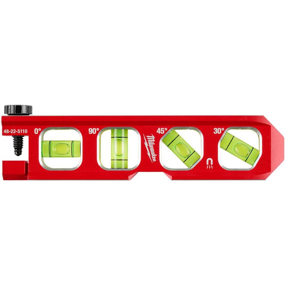 Box Beam, I-Beam & Torpedo Levels; Level Type: Torpedo; Vial Style: Barrel; Length (Inch): 6; Magnetic: Yes; Accuracy: 0.002" for 0°, 90°, and 45°0.0025" for 30°; Body Material: Aluminum; Top Read: Yes