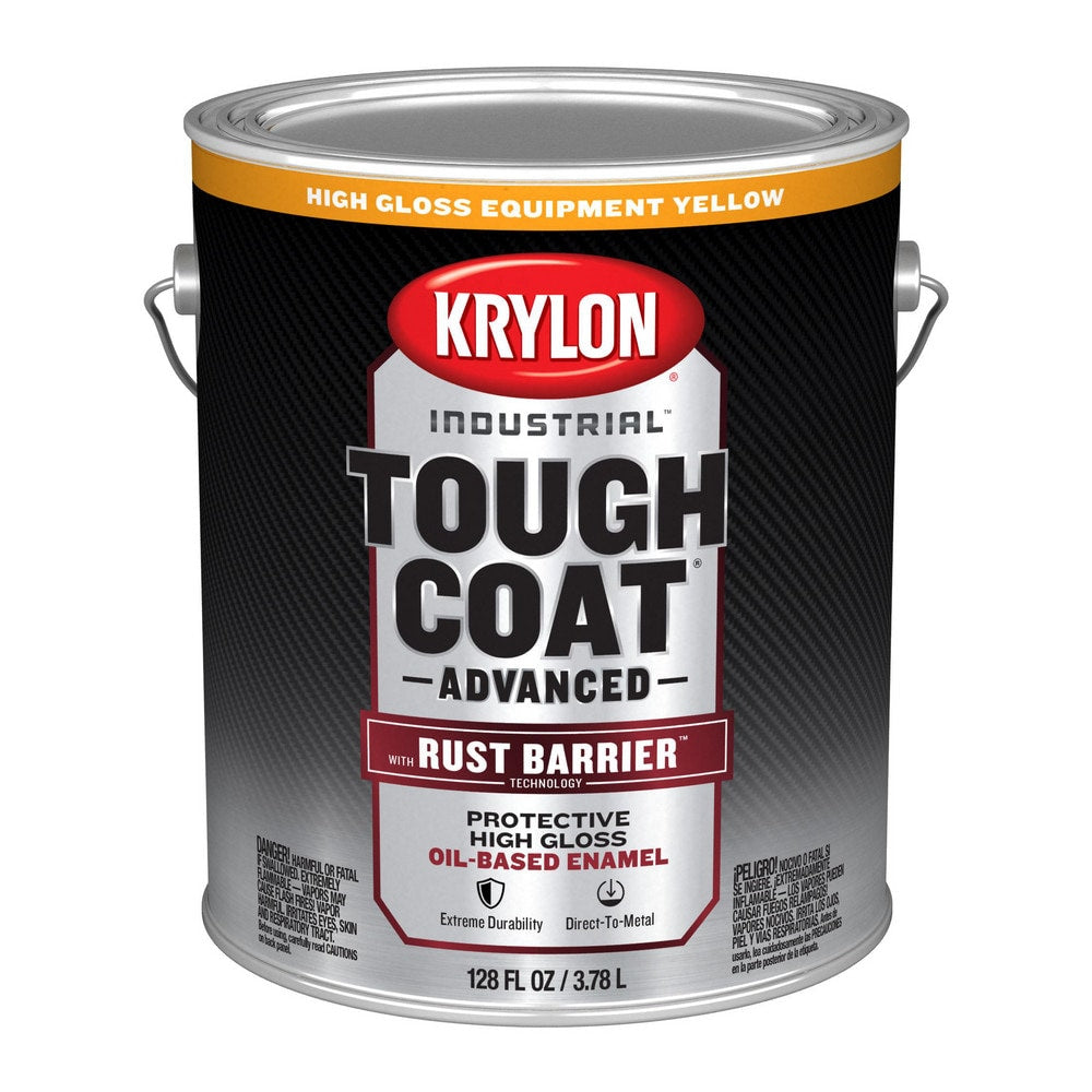Rust Preventative Paint: 1 gal, Equipment Yellow, Gloss Finish