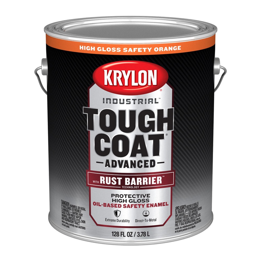 Rust Preventative Paint: 1 gal, Safety Orange, Gloss Finish