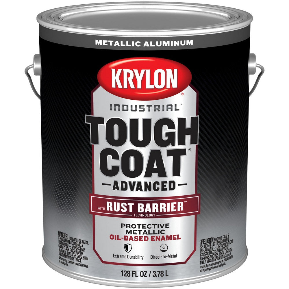 Rust Preventative Paint: 1 gal, Aluminum, Gloss Finish