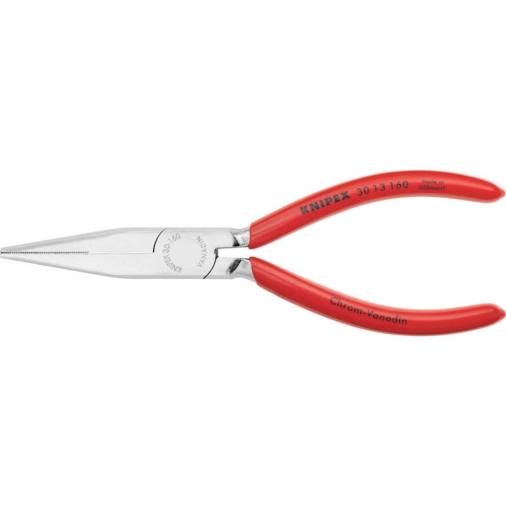 Long Nose Pliers; Pliers Type: Flat Nose Pliers; Jaw Texture: Serrated; Jaw Length (Inch): 1-53/64; Jaw Width (Inch): 21/32