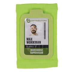 Badge Holders; Material: Vinyl; Horizontal/Vertical Holder: Vertical; Overall Length: 5.50; Color: Lime