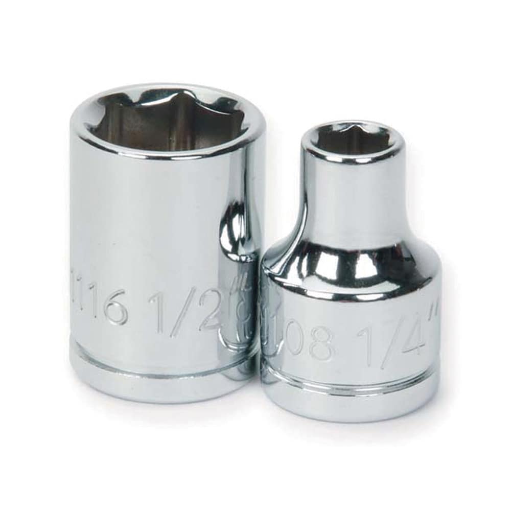Standard Hand Socket: 3/8" Drive, 6.00 mm Socket, 6-Point