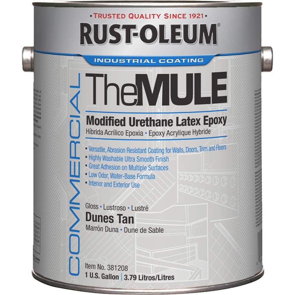 Metal Coating, Latex & Floor Coating Paint: 1 gal, Dunes Tan, Gloss Finish