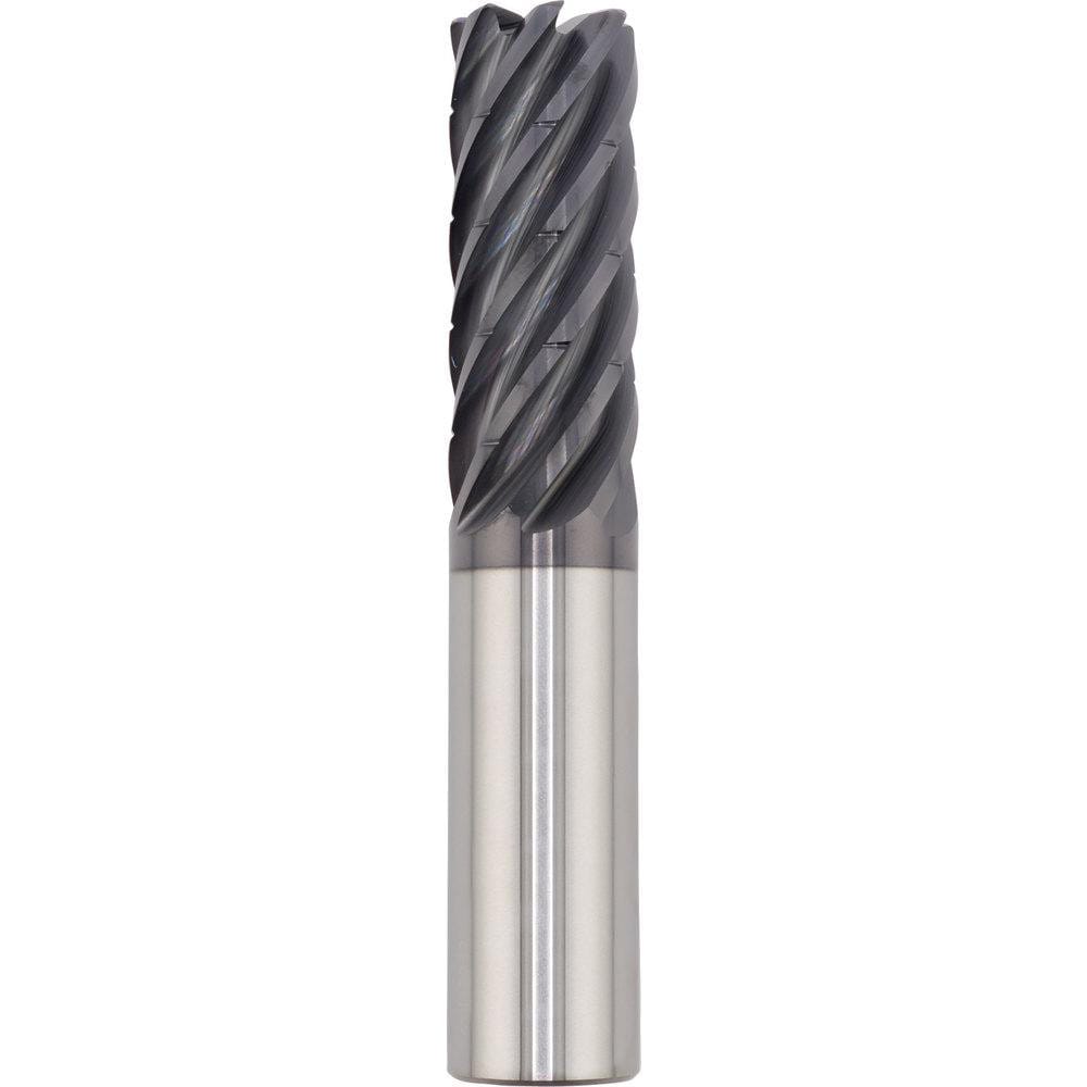 Corner Radius End Mill: 20.00 mm Dia, 50.00 mm LOC, 1.00 mm Radius, 7 Flute, Solid Carbide