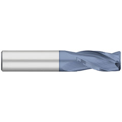Corner Radius End Mill: 1/4" Dia, 1-1/2" LOC, 0.0050" Radius, 3 Flute, Solid Carbide