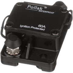 Automotive Circuit Breakers; Mount: 2-Hole; Power: 12; Circuit Breaker Type: Type I Circuit Breaker; Working Amperage: 60; Width (Decimal Inch - 4 Decimals): 1.9; Height: 1.44; Length (Decimal Inch - 4 Decimals): 3