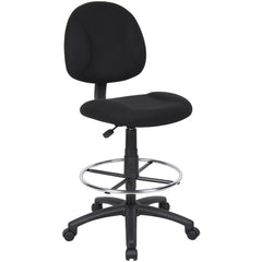 Adjustable Drafting Chair with Foot Ring: 25-1/2 to 30-1/2" Seat Height, 17 x 18-1/2" Seat