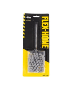2 1/4″ Bore Diameter × 3″ Hone Length × 8″ Overall Length, 600 Grit, Aluminum Oxide - Standard Duty Flex-Hone