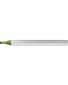 Square End Mill; 1.8 mm Dia. × 1.08 mm LOC × 3 mm Shank Dia. × 38 mm OAL ; 2 FL ; Carbide ; AlCr ; Series Micro