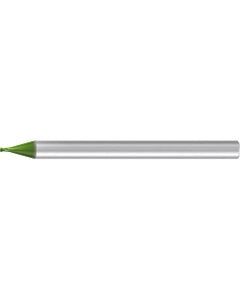 Torus End Mill; 1 mm Dia. × 0.6 mm LOC × 6 mm Shank Dia. × 80 mm OAL ; 2 FL ; Carbide ; AlCr ; 0.2 mm R ; Series Micro