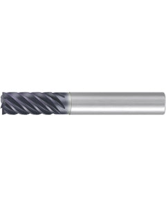 Square End Mill; 5/8″ Dia. × 1-1/4″ LOC × 5/8″ Shank Dia. × 3-1/2″ OAL ; 6 FL ; Carbide ; AlCr ; 0.008″ R
