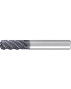 Corner Radius End Mill; 3/4″ Dia. × 1-7/8″ LOC × 3/4″ Shank Dia. × 5″ OAL ; 4 FL ; Carbide ; AlCr ; 0.12″ R
