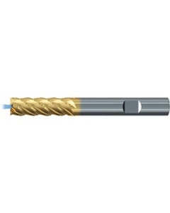 Square End Mill; 1/4″ Dia. × 3/4″ LOC × 1/4″ Shank Dia. × 2-1/2″ OAL ; 4 FL ; Carbide ; TiAlN+TiN ; Series 2579TZ