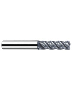 16 mm Cutting Dia. × 16 mm Shank Dia. × 53 mm LOC × 108 mm OAL, 4 Flute, Carbide, Polychrom, Square Endmill, Favora