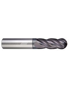 0.3125″ Dia. × 0.3125″ Shank × 0.5″ DOC × 2″ OAL, APLUS, 4 Flute, Ballnose End Mill
