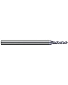 6.375 mm Dia. × 8 mm Shank Dia. × 100 mm OAL × 42 mm LCF, 130 Degrees, 5xD, 3 Flute, Helical Flute, TiB2 Solid Carbide Drills