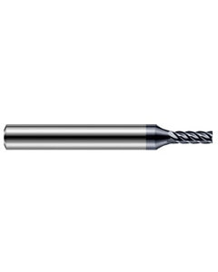 1/64″ Cutting Dia. × 1/4″ Shank Size × 0.045″ LOC × 2-1/2″ OAL, 5 Flute, Carbide, AlTiN Nano, 0.003″ Corner Radius End Mill