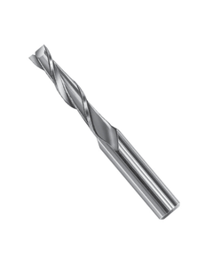 1 mm Dia. × 0.197″ LOC × 0.118″ Shank Dia. × 1.535″ OAL, 2 Flute, Carbide Miniture End Mill