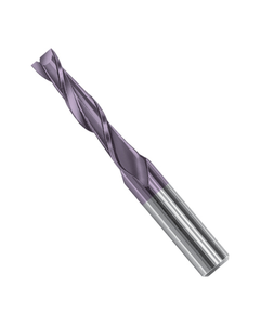 0.6 mm Dia. × 0.118″ LOC × 0.118″ Shank Dia. × 1.535″ OAL, 2 Flute, Carbide, Hard'X Miniture End Mill