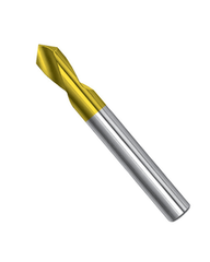 3/8″ × 3/8″ × 2″, 90 Degrees TiN, NC Spotting Drill