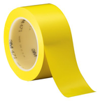List 471 1" x 36 ydsVinyl Tape - Yellow - Exact Industrial Supply