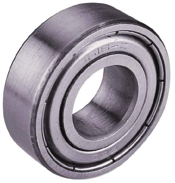 Value Collection - 7/8" Bore Diam, 2" OD, Double Shield Semi Ground Extra Light Radial Ball Bearing - 9/16" Wide, 1 Row, Round Bore, 1,565 Lb Static Capacity, 2,914 Lb Dynamic Capacity - Exact Industrial Supply