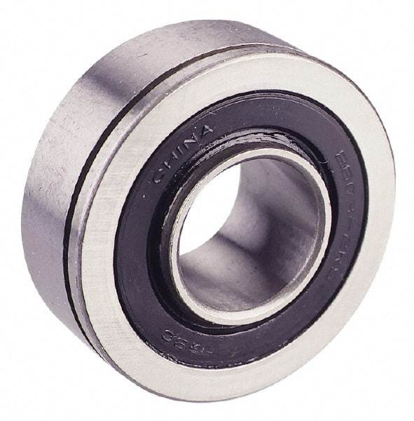 Value Collection - 7/8" Bore Diam, 2" OD, Double Seal Semi Ground Extra Light Radial Ball Bearing - 1 Row, Round Bore, 1,096 Lb Static Capacity, 2,040 Lb Dynamic Capacity - Exact Industrial Supply