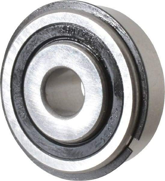 Value Collection - 1/2" Bore Diam, 1-3/4" OD, Double Seal Semi Ground Extra Light Radial Ball Bearing - 1 Row, Round Bore, 707 Lb Static Capacity, 1,366 Lb Dynamic Capacity - Exact Industrial Supply
