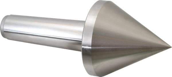 Royal Products - MT5 Taper Shank, 4-5/32" Head Diam 3,180 Lb Capacity Live Center - 4,500 Max RPM, 4-1/8" Head Length, 1-1/4" Point Diam, 4-1/8" Point Len, 630 Lb Max Workpc, 9-13/16" OAL, Pipe Nose Point - Exact Industrial Supply