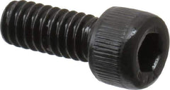 Value Collection - #5-40 UNC Hex Socket Drive, Socket Cap Screw - Alloy Steel, Black Oxide Finish, Fully Threaded, 5/16" Length Under Head - Exact Industrial Supply