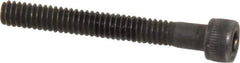 Value Collection - #5-40 UNC Hex Socket Drive, Socket Cap Screw - Alloy Steel, Black Oxide Finish, Partially Threaded, 1" Length Under Head - Exact Industrial Supply