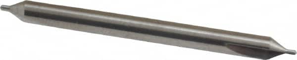 SGS - #0 Plain Cut 60° Incl Angle Solid Carbide Combo Drill & Countersink - Exact Industrial Supply