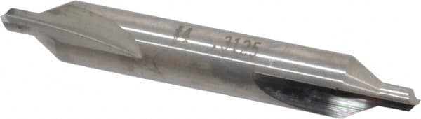 SGS - #4 Plain Cut 60° Incl Angle Solid Carbide Combo Drill & Countersink - Exact Industrial Supply