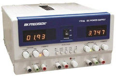 B&K Precision - 350 Watt, (A & B) 0 to 2 Amp, (C) 5 Amp, 240 VAC Input, (A & B) 0 to 30 VDC, (C) 4 to 6.50 VDC Output, Benchtop Power Supply - 3 Outputs, 10-1/2 Inch Wide x 15 Inch Deep x 5.7 Inch High, 32 to 104°F, LED Display - Exact Industrial Supply