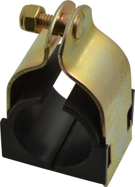 ZSI - 1-3/8" Pipe, Tube Clamp with Cushion - Dichromate - Exact Industrial Supply