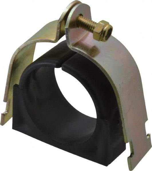 ZSI - 2-1/2" Pipe, Tube Clamp with Cushion - Dichromate - Exact Industrial Supply