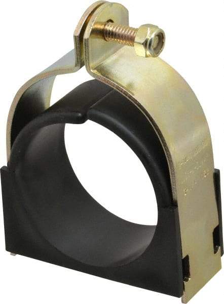 ZSI - 2-7/8" Pipe, Tube Clamp with Cushion - Dichromate - Exact Industrial Supply
