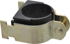 ZSI - 1-1/2" Pipe," Pipe Clamp with Cushion - Dichromate - Exact Industrial Supply
