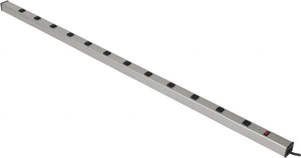 Wiremold - 12 Outlets, 120 Volts, 15 Amps, 15' Cord, Power Outlet Strip - Raceway Mount, 5-15 NEMA Configuration, 72" Strip, cULus Listed - Exact Industrial Supply