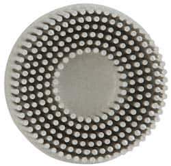 3M - 2" 120 Grit Ceramic Tapered Disc Brush - Fine Grade, Type R Quick Change Connector, 5/8" Trim Length - Exact Industrial Supply