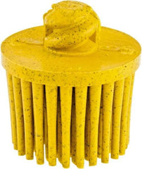 3M - 1" 80 Grit Ceramic Straight Disc Brush - Medium Grade, Type R Quick Change Connector, 5/8" Trim Length - Exact Industrial Supply