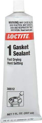 Loctite - 7 oz Tube Brown Gasket Sealant - -65 to 400°F Operating Temp, 24 hr Full Cure Time, Series 234 - Exact Industrial Supply